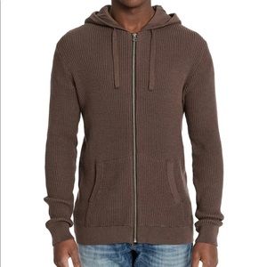 Buffalo David Bitton brown zip-up hoodie
